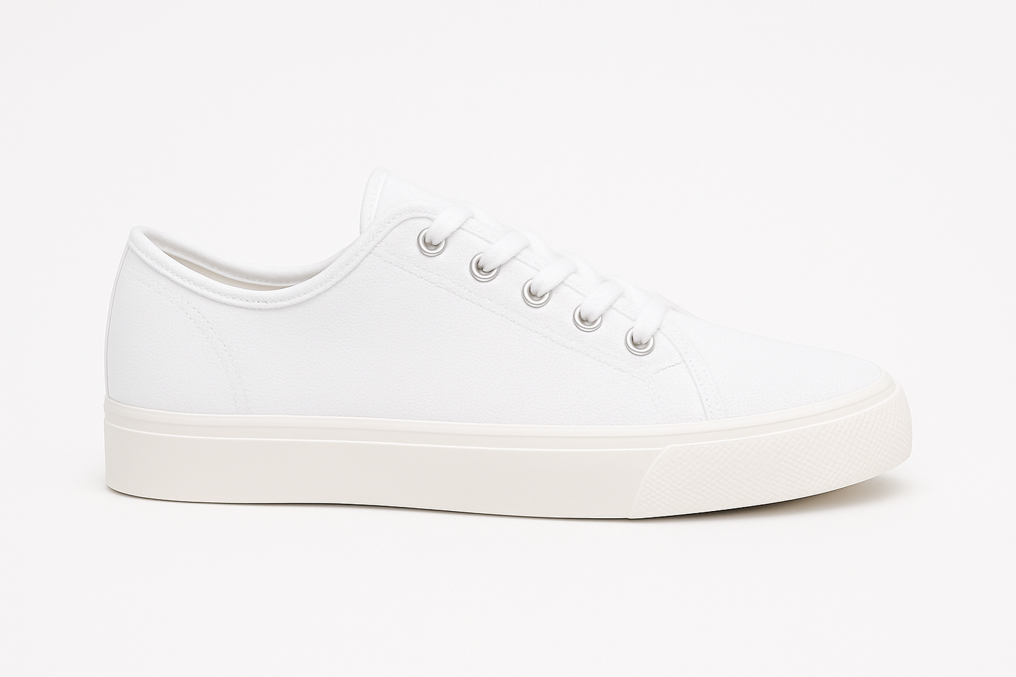 Chaussures en coton respirant blanche – Confort et simplicité
